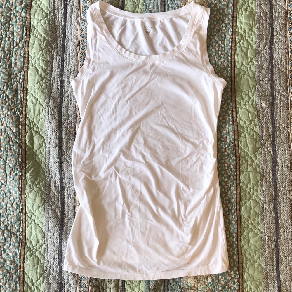 Gap White Maternity Tank